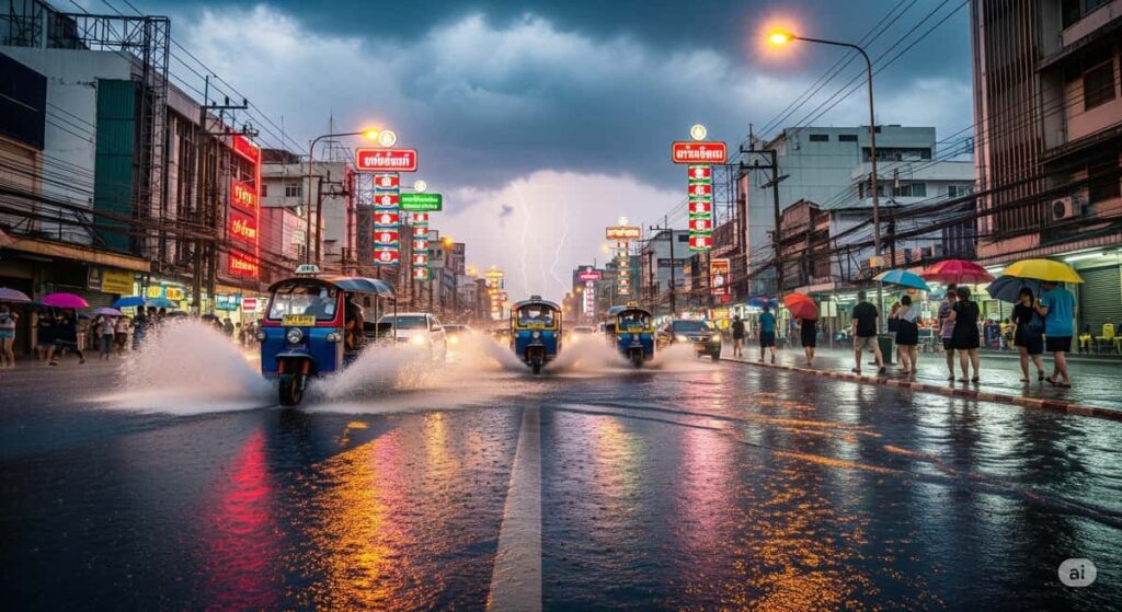    Таиланд: сильные штормы и мега-ливень в Бангкоке