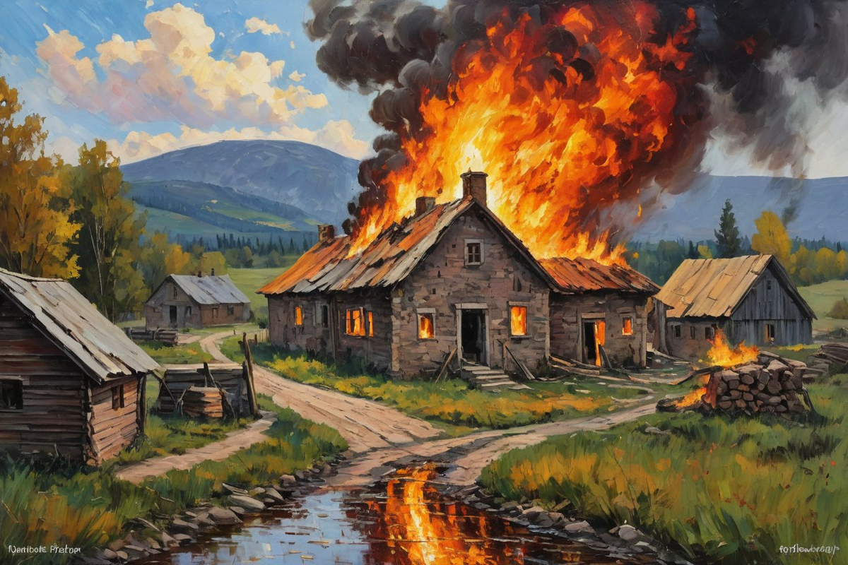 Пожар глазами ИИ