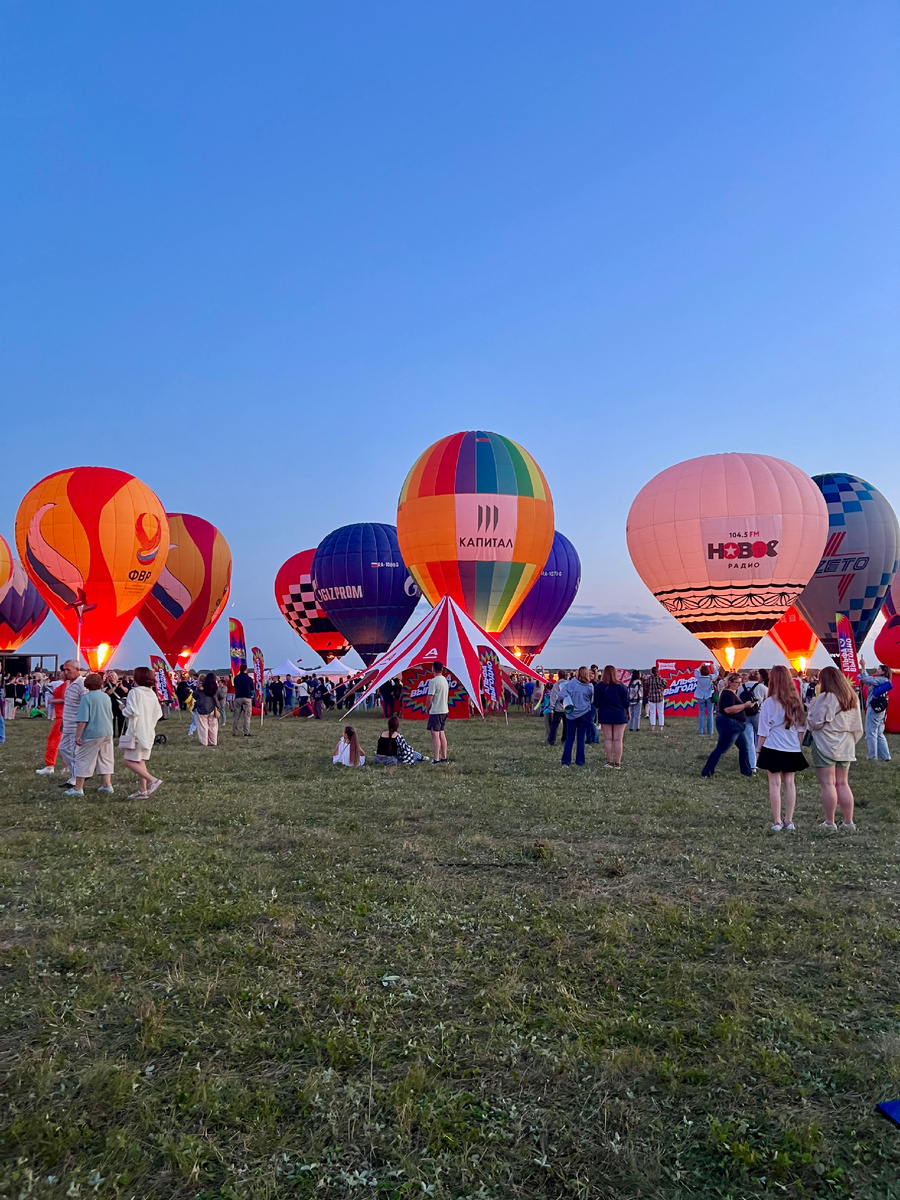 Вечернее свечение шаров после 20.00