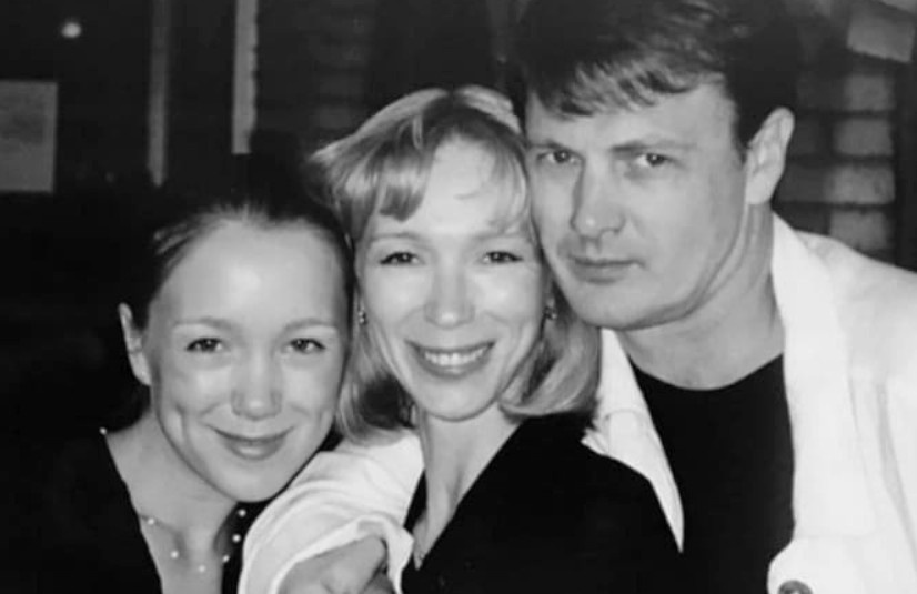 Дарья Мороз со своими родителями