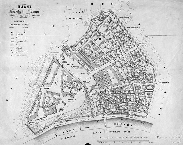 План Китай-города 19 век