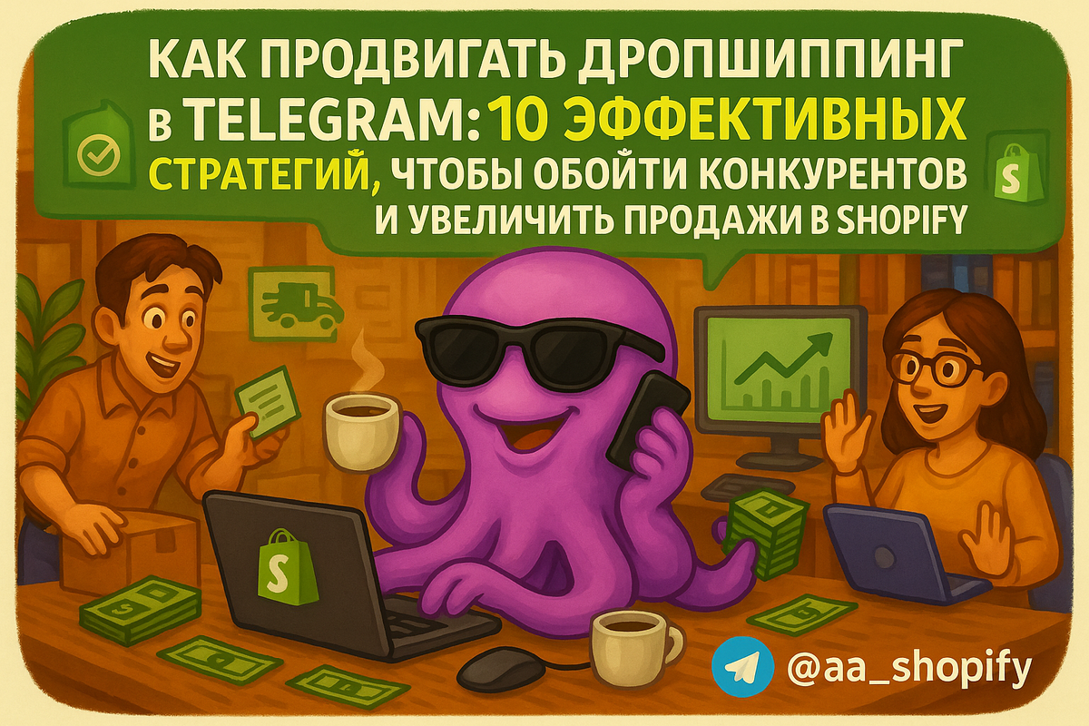    Как продвигать дропшиппинг в Telegram: 10 эффективных стратегий, чтобы обойти конкурентов и увеличить продажи в Shopify aa_ecom