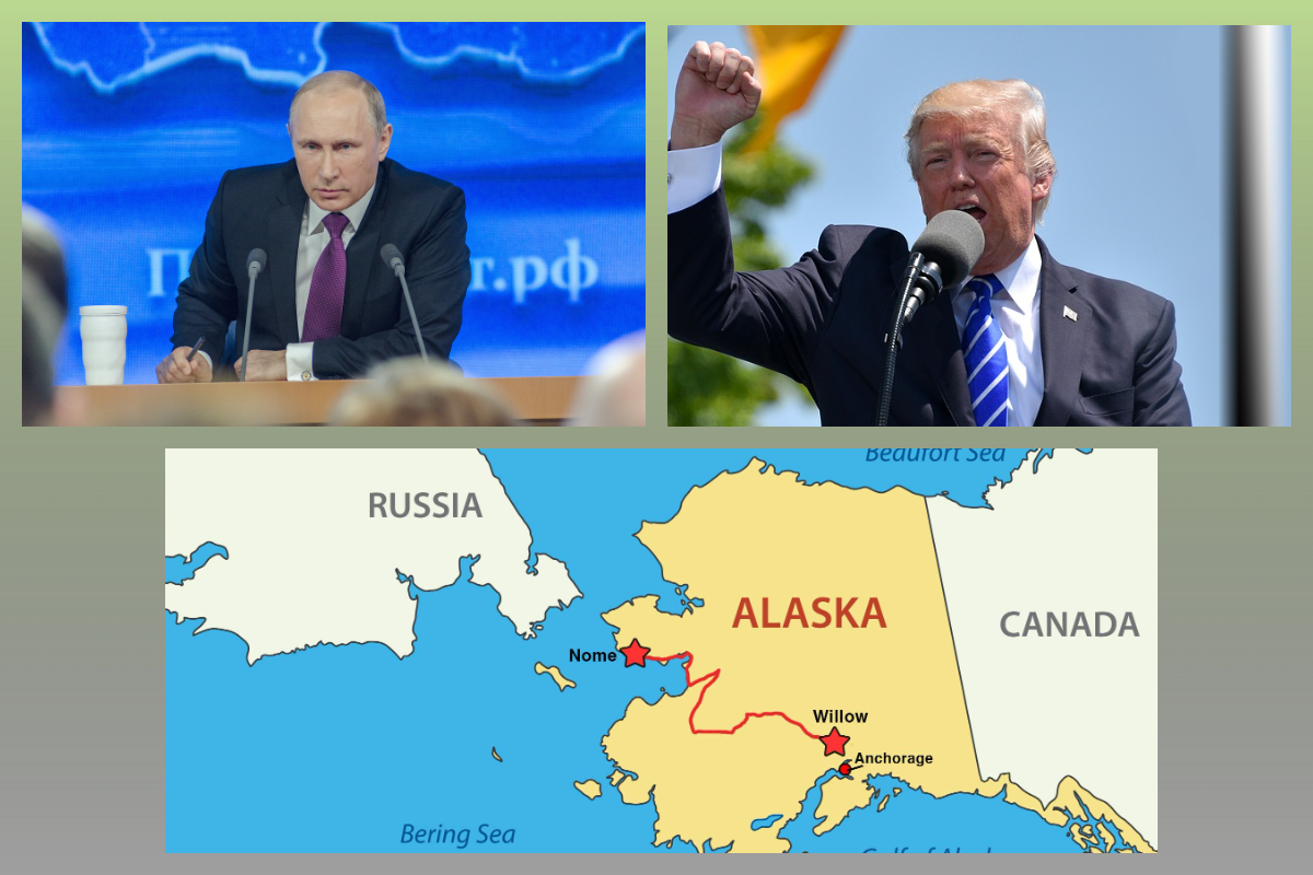 Владимир Путин, Дональд Трамп/pixabay.com, карта Россия-Аляска