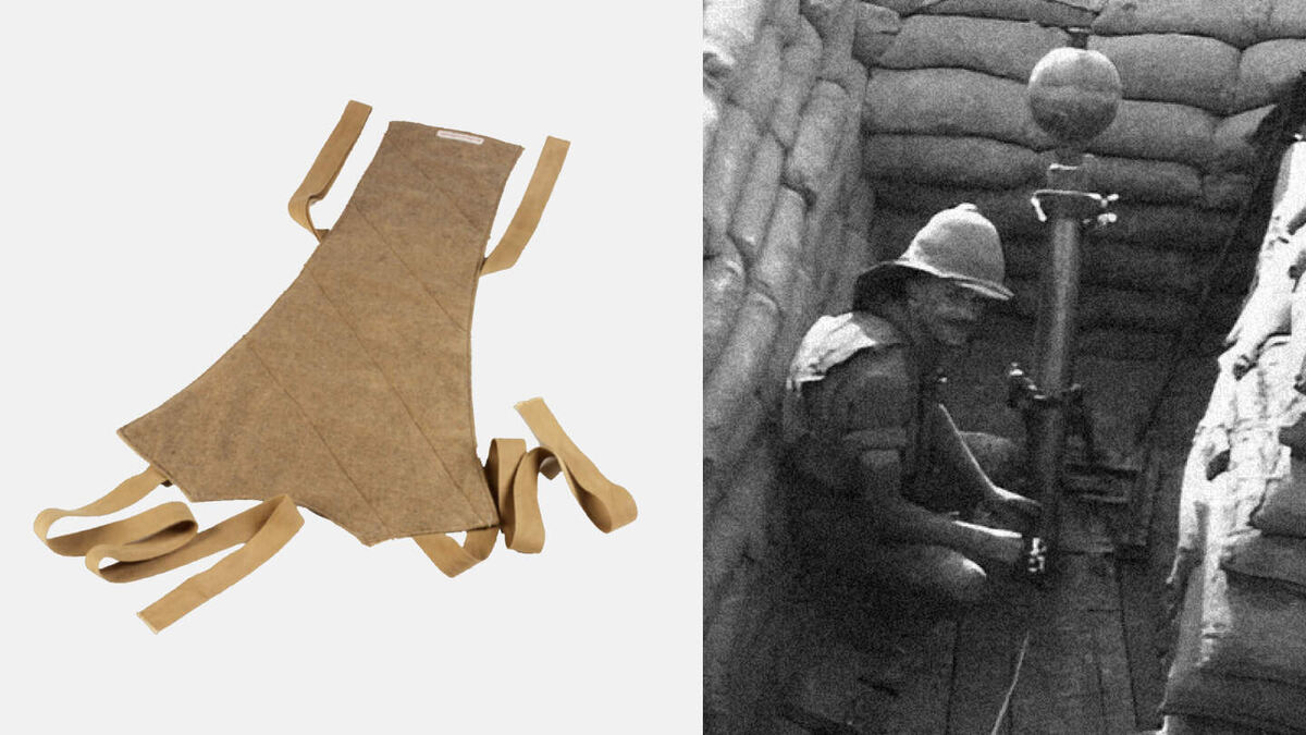     Фото: Imperial War Museum/Wikipedia.org В 1850-х годах в Британии предложили использовать для защиты позвоночника от перегрева специальные наспинные накладки