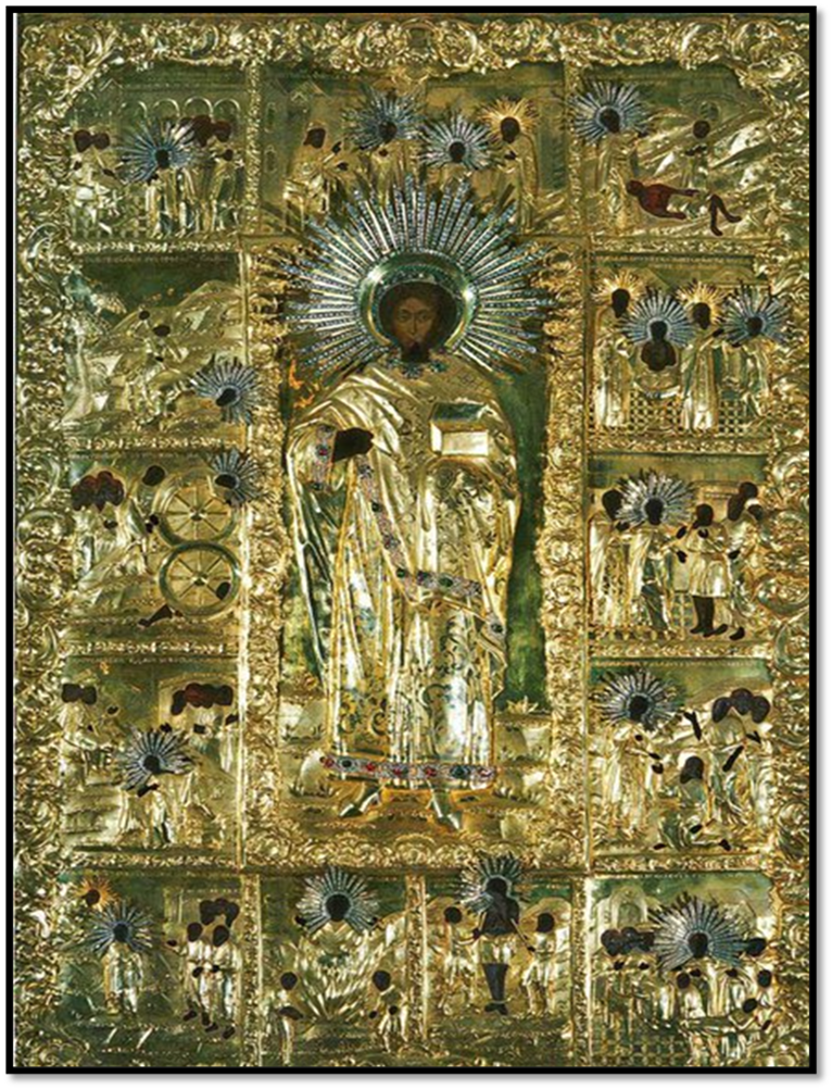 чудотворный образ Пантелеимона Целителя в Свято-Пантелеимоновом монастыре на Афоне