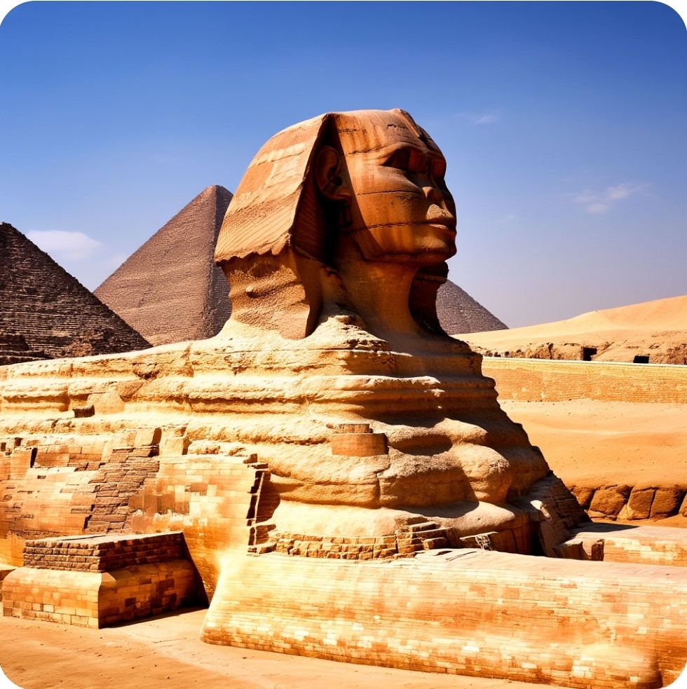 Большой сфинкс в Гизе (Египет)