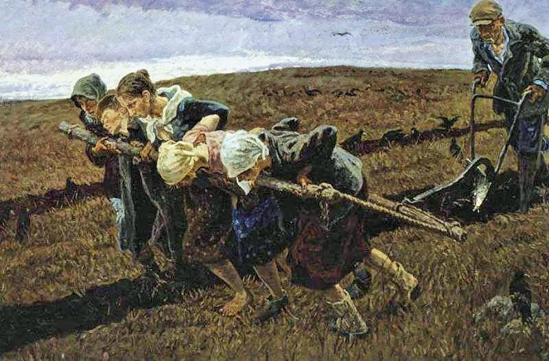 Картина Сергея Петровича и Алексея Петровича Ткачевых «Горький хлеб Победы»