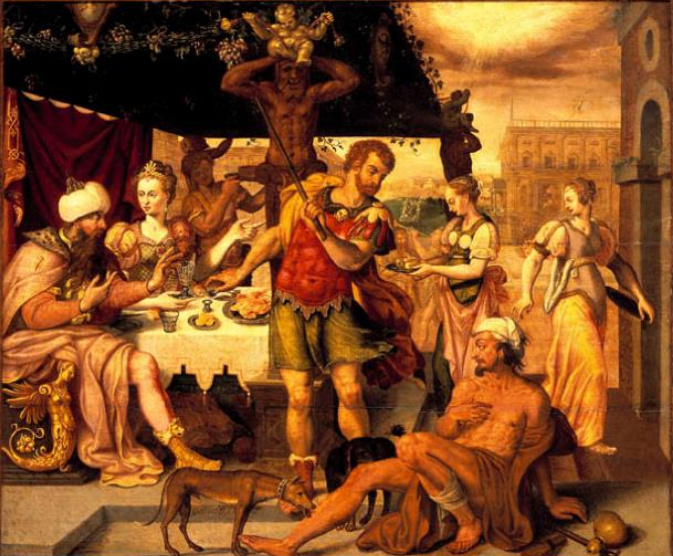 Маркус Герардс Младший «Лазарь и богач» 16 в.