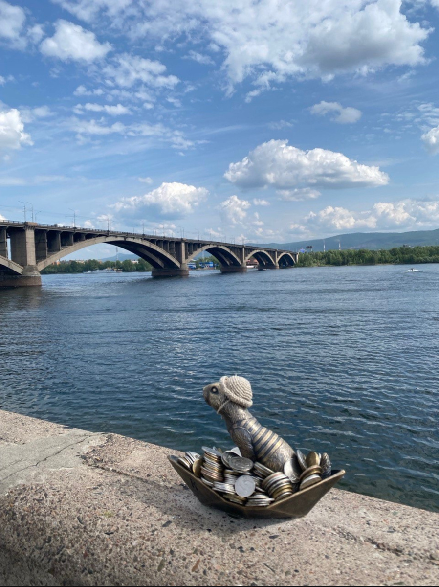 Коммунальный мост. Суслик- покоритель Енисея