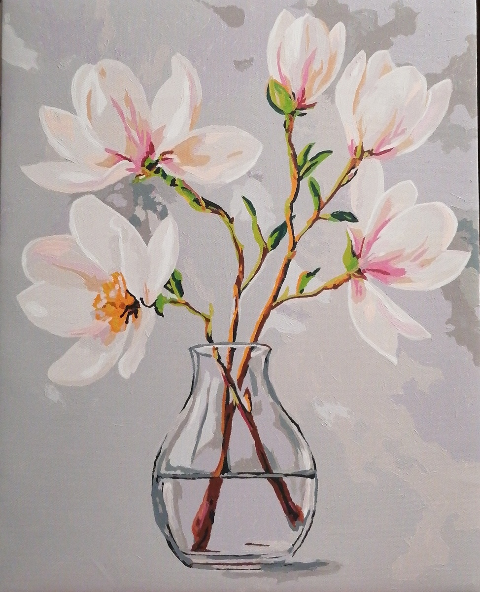 Одна из моих последних картин, нарисованных акриловыми красками. Как вам? 