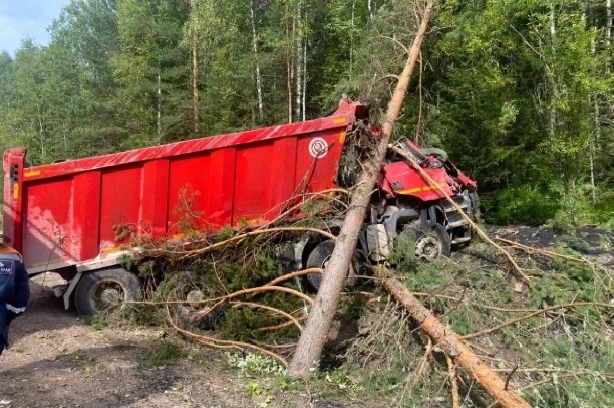    Под Дивногорском водитель фуры насмерть съехал в кювет