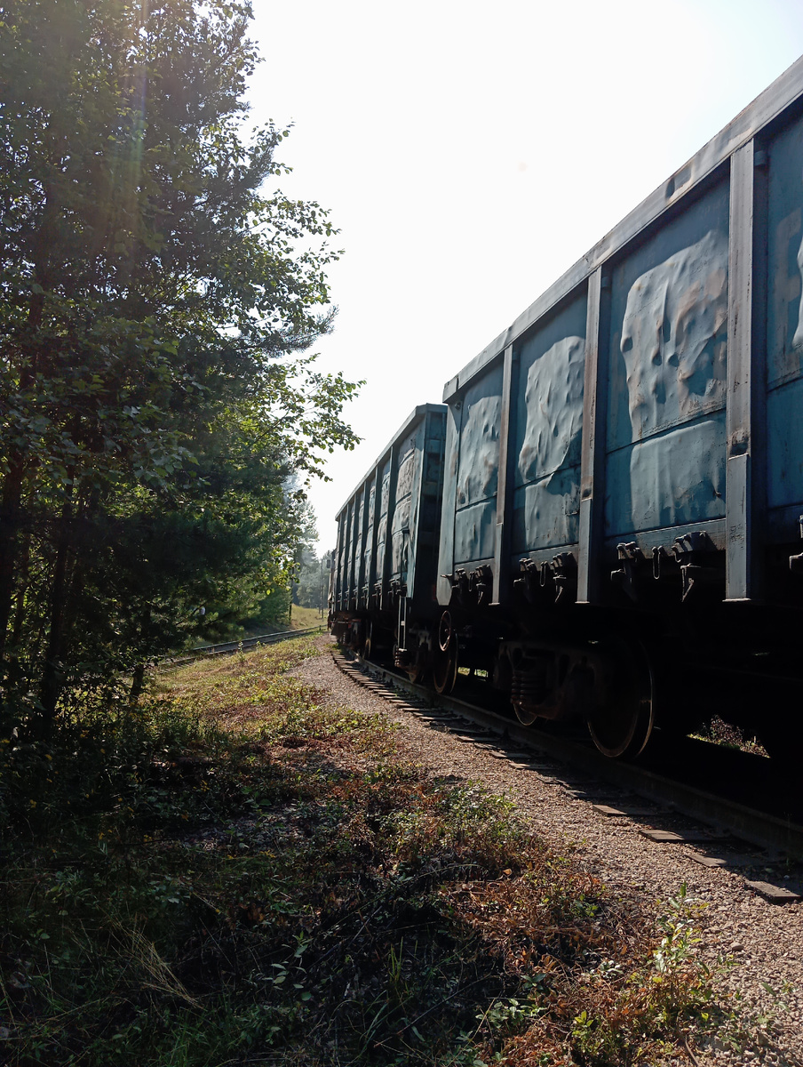 Действующая железная дорога до карьера 