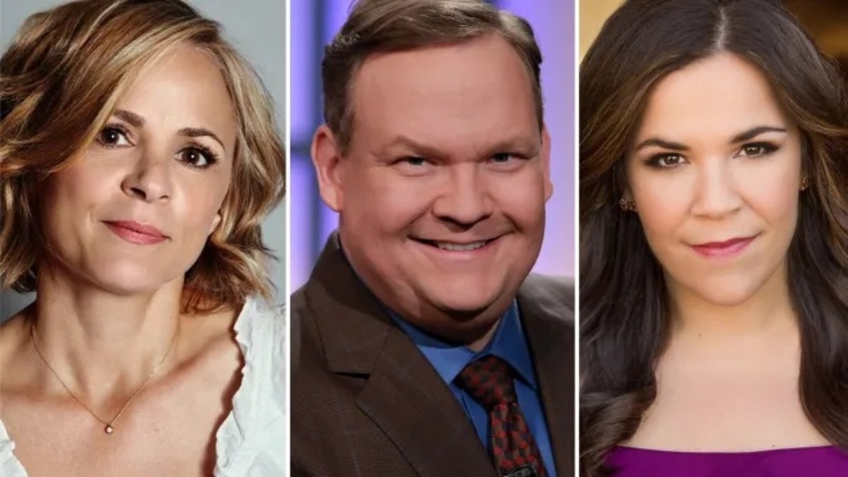 Слева направо: Эми Седарис, Энди Рихтер и Линдсей Мендес. Фото: Danielle St. Laurent/Meghan Sinclair/Matthew Murphy