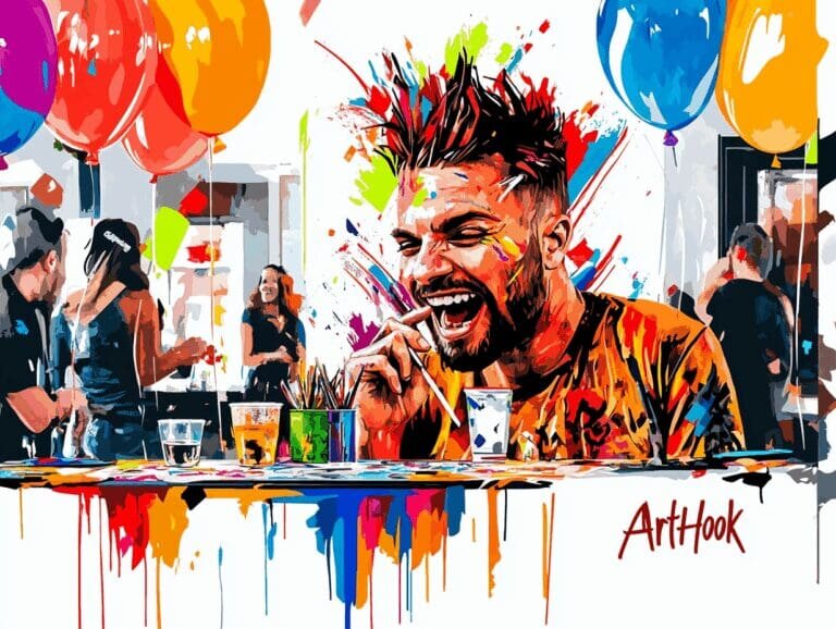    Необычный подарок имениннику: как живой портрет при гостях создаёт незабываемые воспоминания Art-Hook.Ru