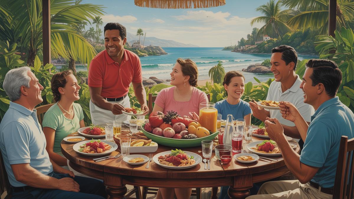 Пабельон криольо на воскресном семейном обеде в Венесуэле