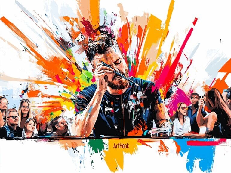    Перформанс художника на мероприятии: как создать незабываемые эмоции и сделать ваше событие легендой Art-Hook.Ru