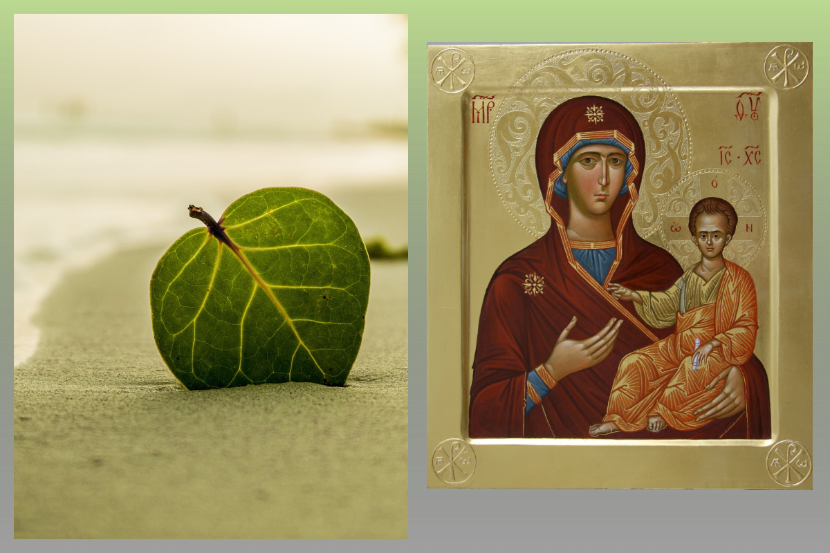 Икона Богородицы Смоленская Одигитрия - Путеводительница/azbuka.ru, Лето, море/pixabay.com