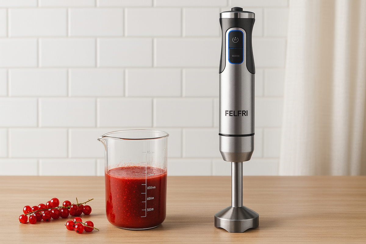 Красная смородина блендером с сахаром без варки