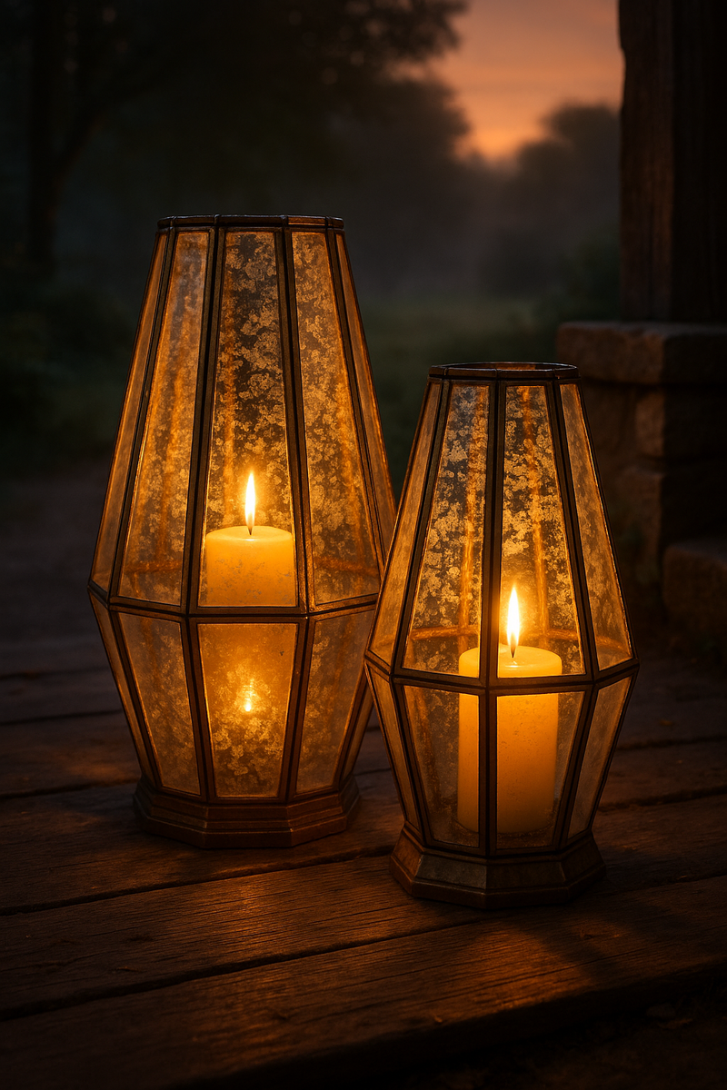 создают атмосферу, где каждая минута наполнена гармонией💫

Изящное сочетание стекла и металла придаёт им винтажный шарм, а тёплый свет свечи превращает обычный вечер в особенный🕯️

Разместите их на веранде, в гостиной или у входа в дом — и они станут не только источником света, но и стильным акцентом в интерьере🥰

🌿 Создайте уголок уюта в своём доме — с фонарями, которые греют не только светом, но и душу🪘