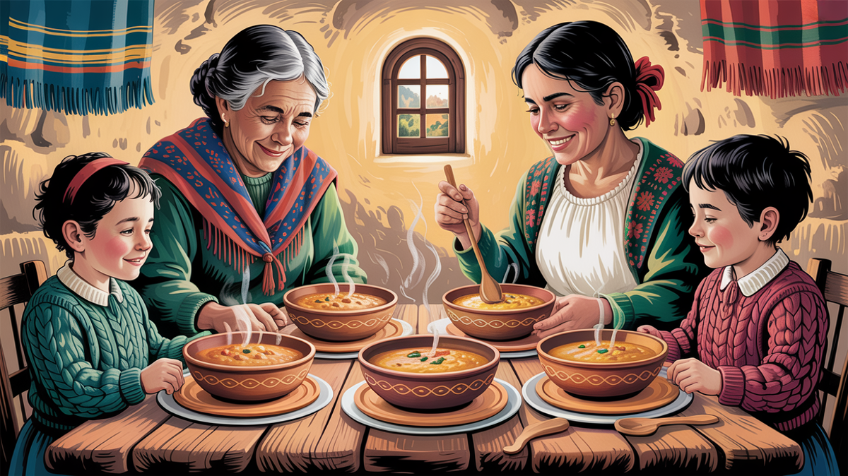 Чупе андино в горной деревне Венесуэлы