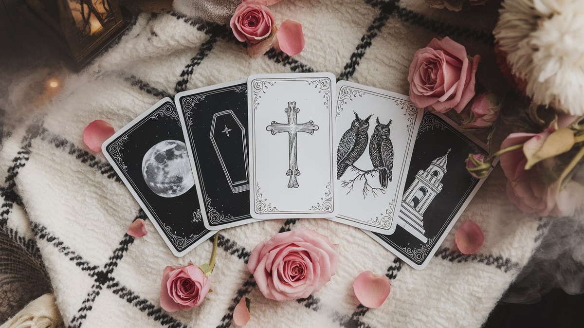 Луна, Гроб, Крест, Совы и Башня 