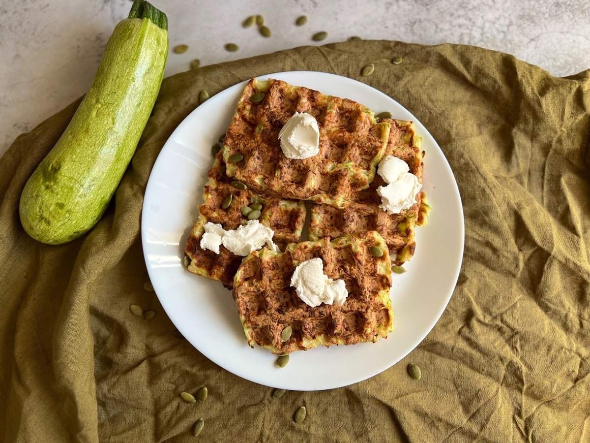 Вафли из кабачков. Фото: Сладкий Персик