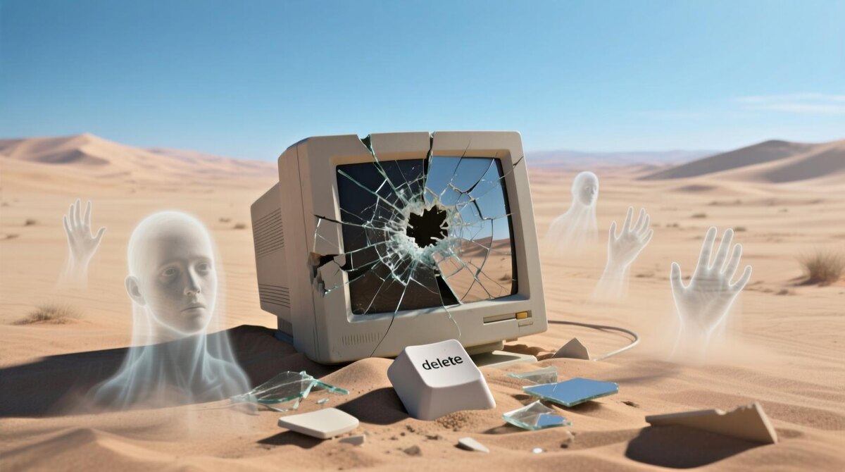 Ты не можешь удалить себя. Всё вернётся.