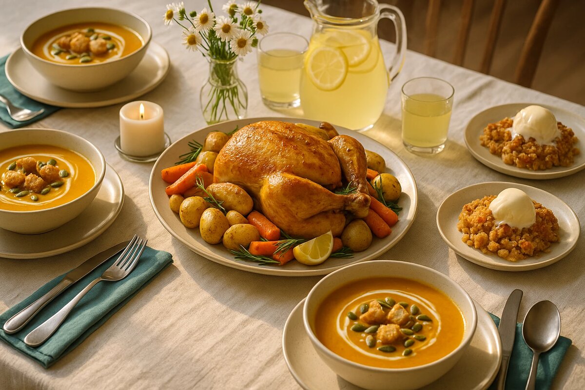 меню из 3 блюд для всей семьи