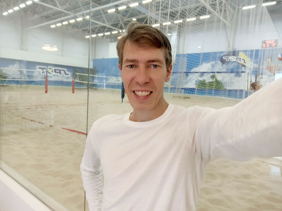 Так выглядит крытая площадка на Беговой - фото уже после игры и душа.