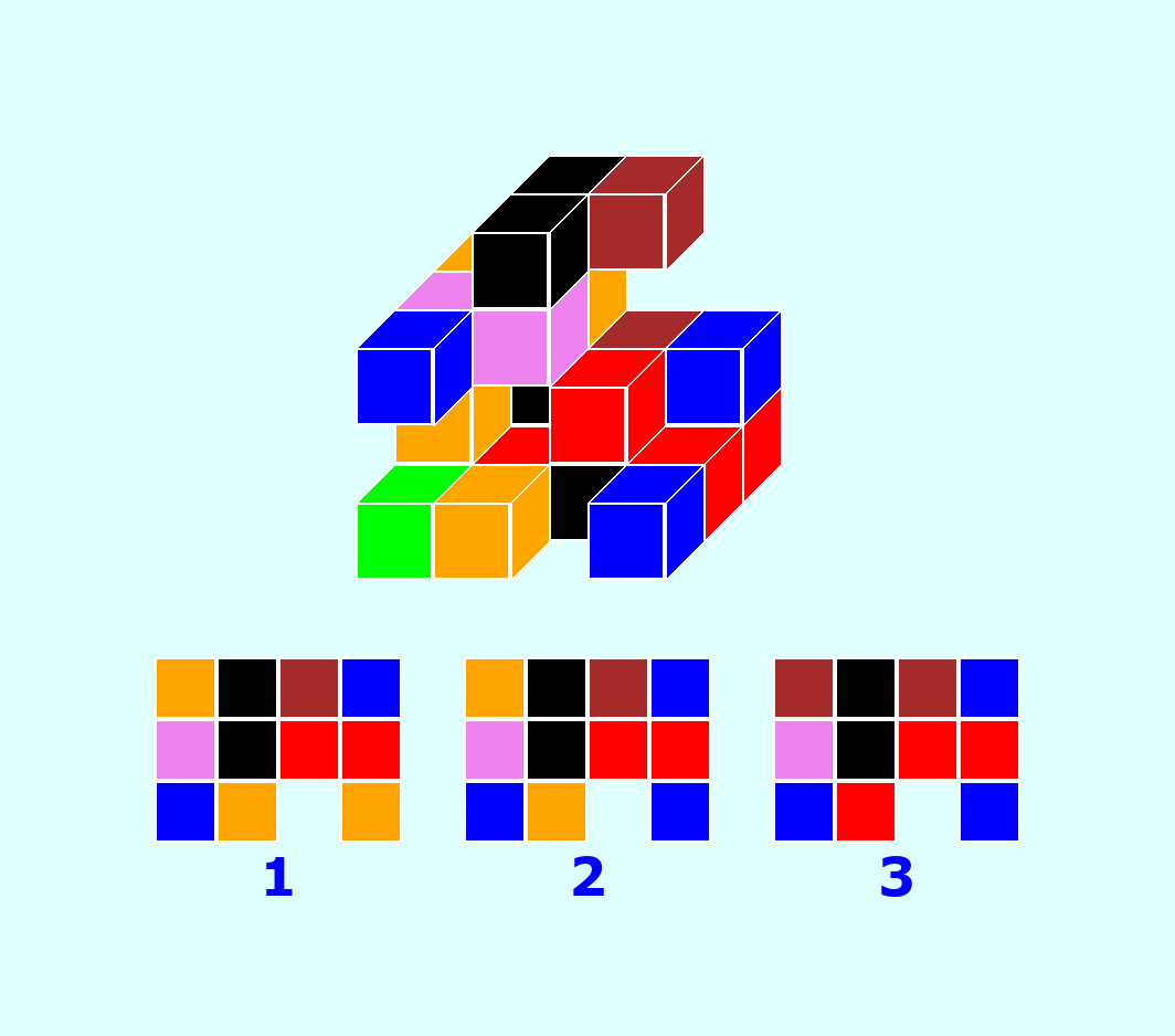 пространственное мышление, найти вид сверху