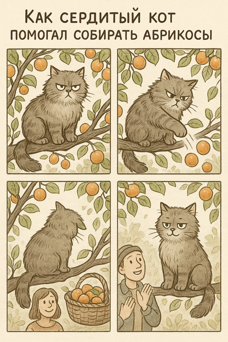 Эта иллюстрация рождена из тёплой идеи и воплощена с помощью нейросети