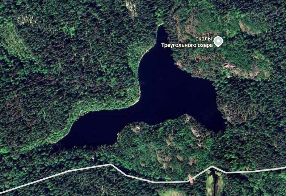 Озеро сверху