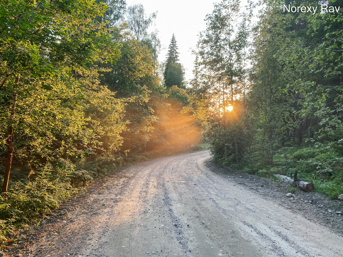 По пути на озеро