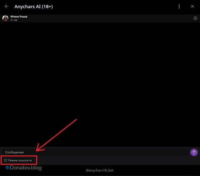    Отключение цензуры в AnyChars AI