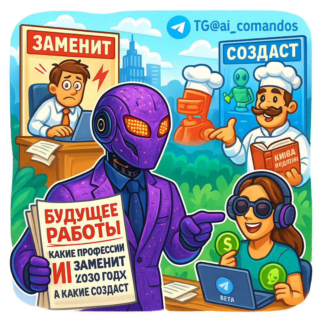    AI Шокирует: ГДE Вы Будете Работать в 2030, а Чto Сдадите Роботам? Дмитрий Попов | Comandos.ai