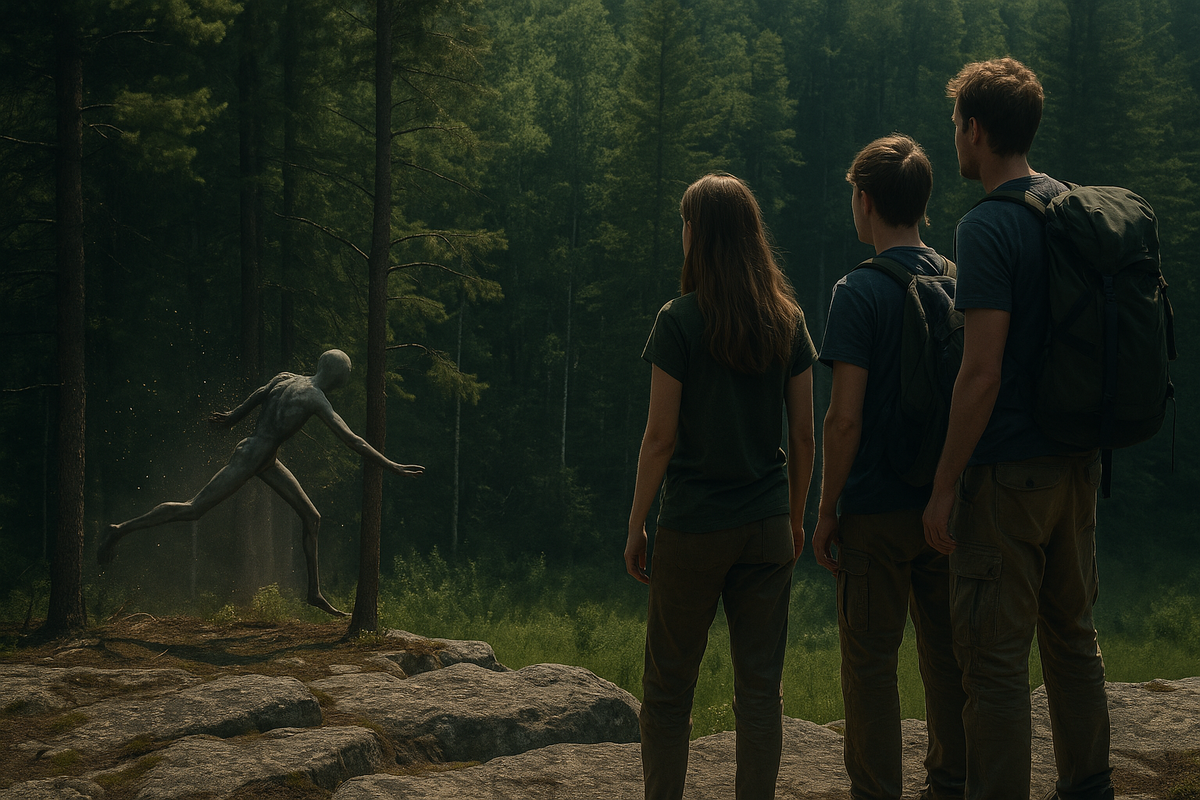 Мы думали, это будет лёгкая прогулка в горах. Но мы разбудили нечто, что двигалось только по прямой, со скоростью снаряда, используя деревья для рикошета. Мы нашли спасение на открытом плато, но потом пришёл туман.