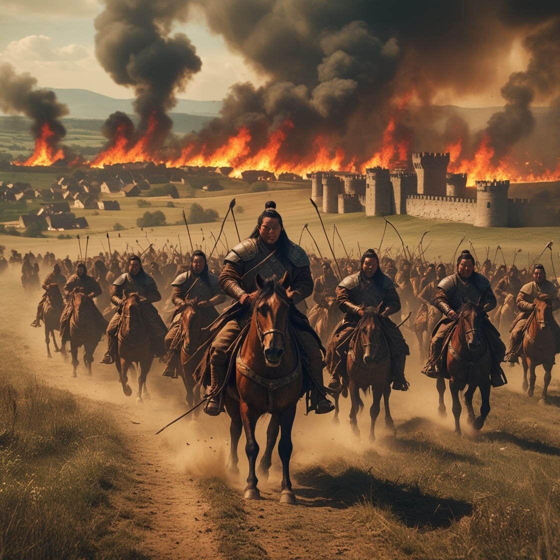 Монголы у стен Доростола.