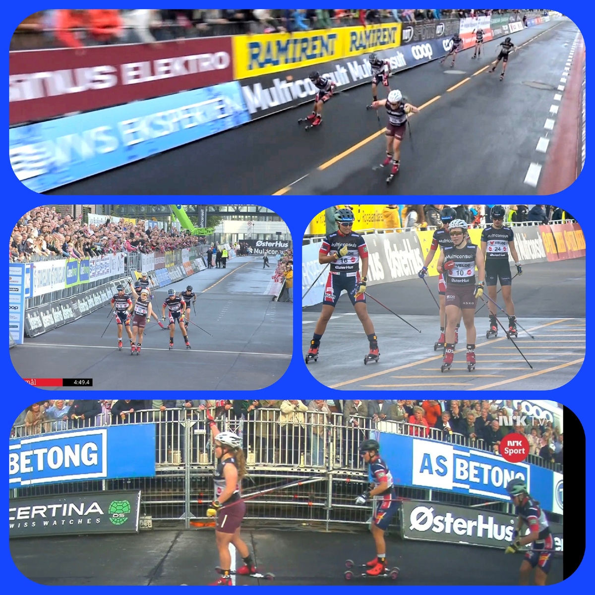 Финиш женского спринта, причём Хелене лидировала от начала и до конца достаточно длинной дистанции 💪