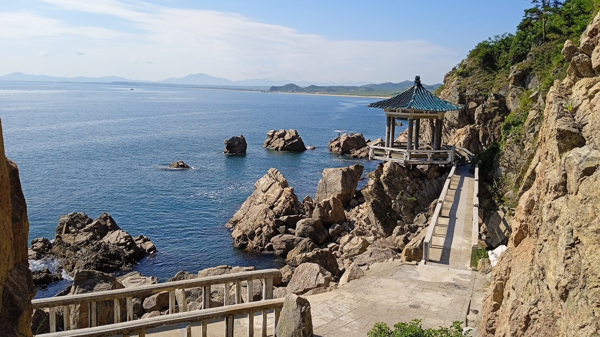 Морской Чхильбо, пешеходный маршрут к беседке