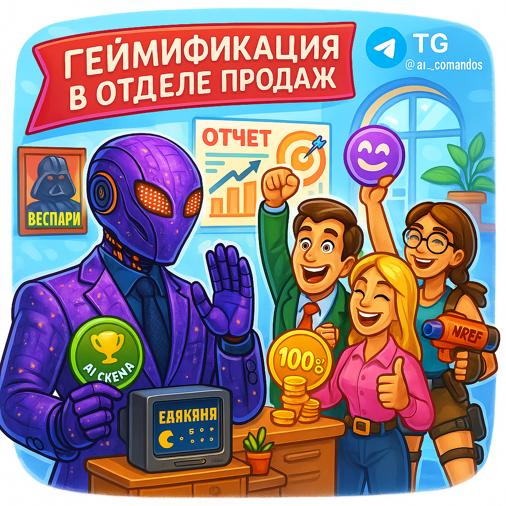    Геймификация продаж с ИИ: готовый алгоритм для 100% мотивации отдела за 7 дней Дмитрий Попов | Comandos.ai