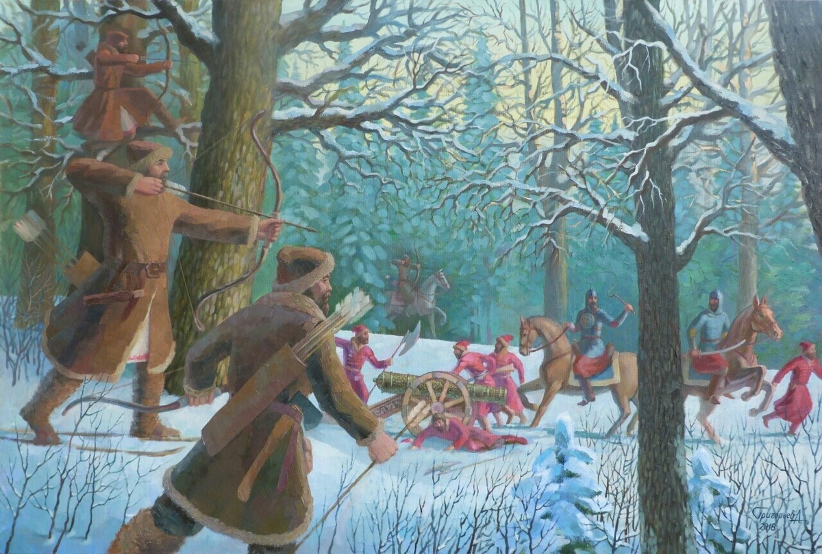 
Григорьев А. Лесной бой. Из открытых источников: vk.com