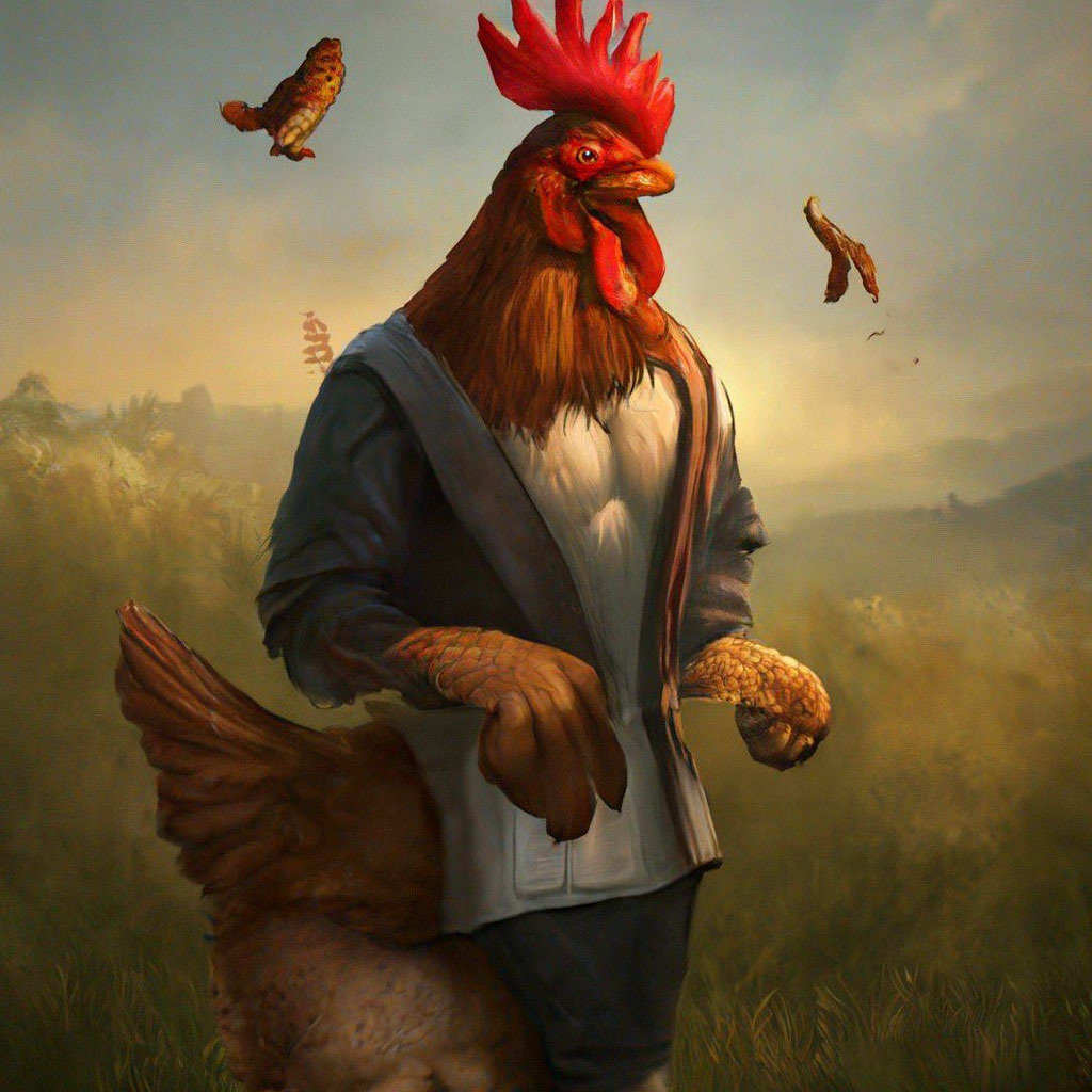 Я утверждаю, что курица - птица и полагаю, что кура́ - человек...