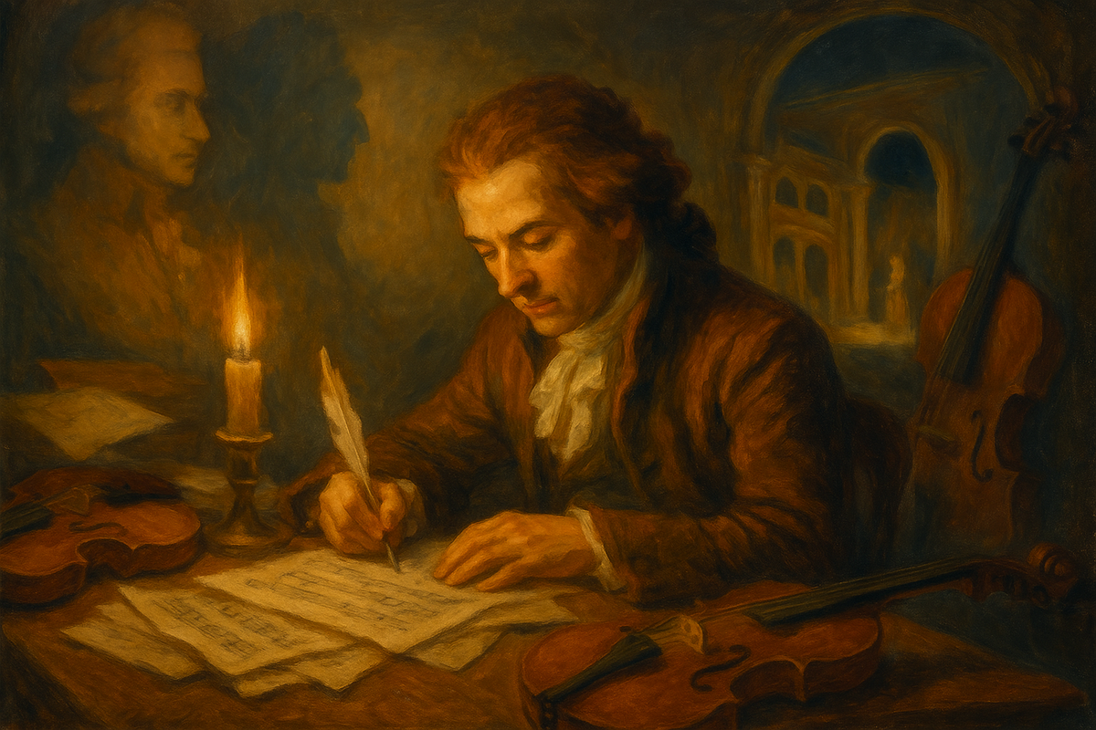 Йозеф Шустер за работой: квартеты, которые долго приписывали Моцарту.