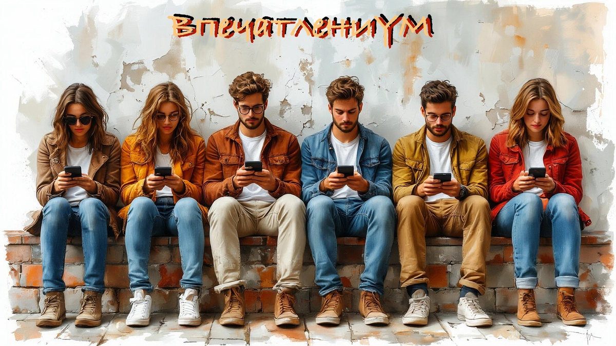 Генерация из Шедеврум @impression_mind. Люди и фаббинг