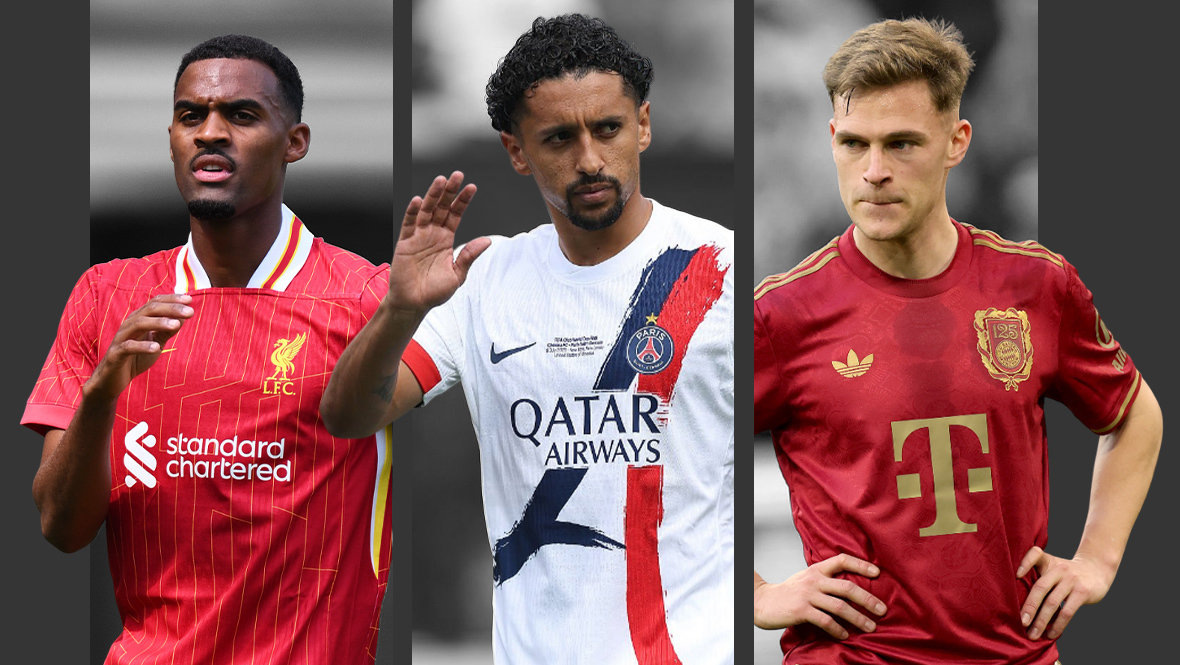    Райан Гравенберх, Маркиньос и Йозуа Киммих. Getty Images