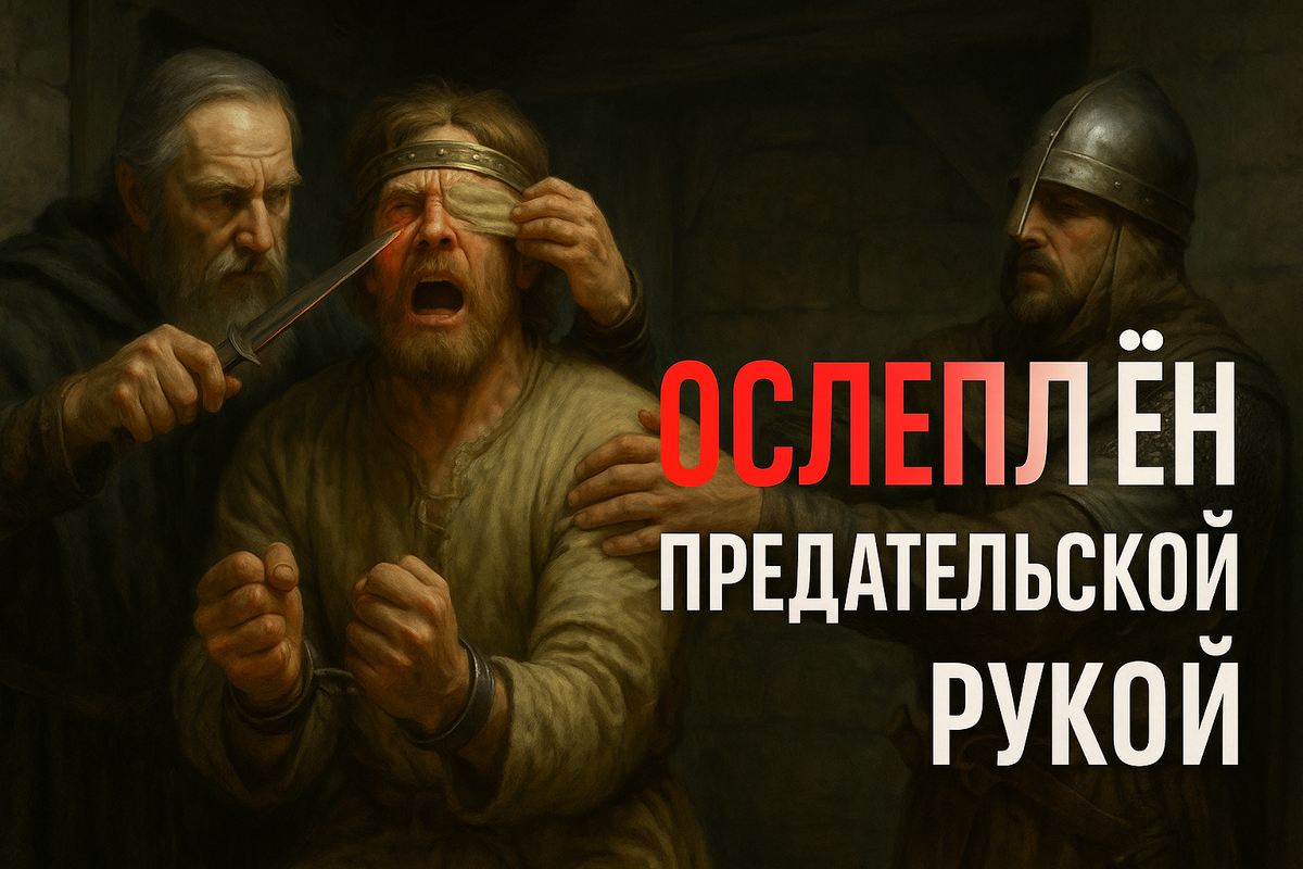🔥 Василько Ростиславич — князь, ослеплённый предательской рукой: как интриги разорвали Русь