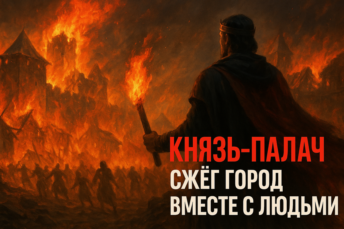 🔥 Глеб Святославич — князь, который сжёг город вместе с людьми: когда власть дороже жизни