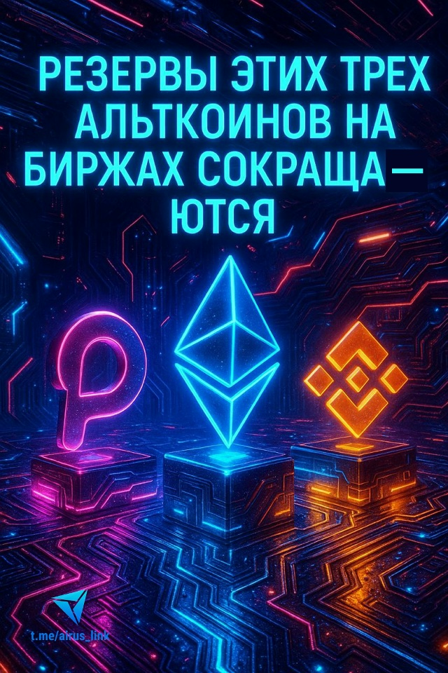 Монеты уходят с бирж: 3 альткоина, которые инвесторы забирают на долгосрок