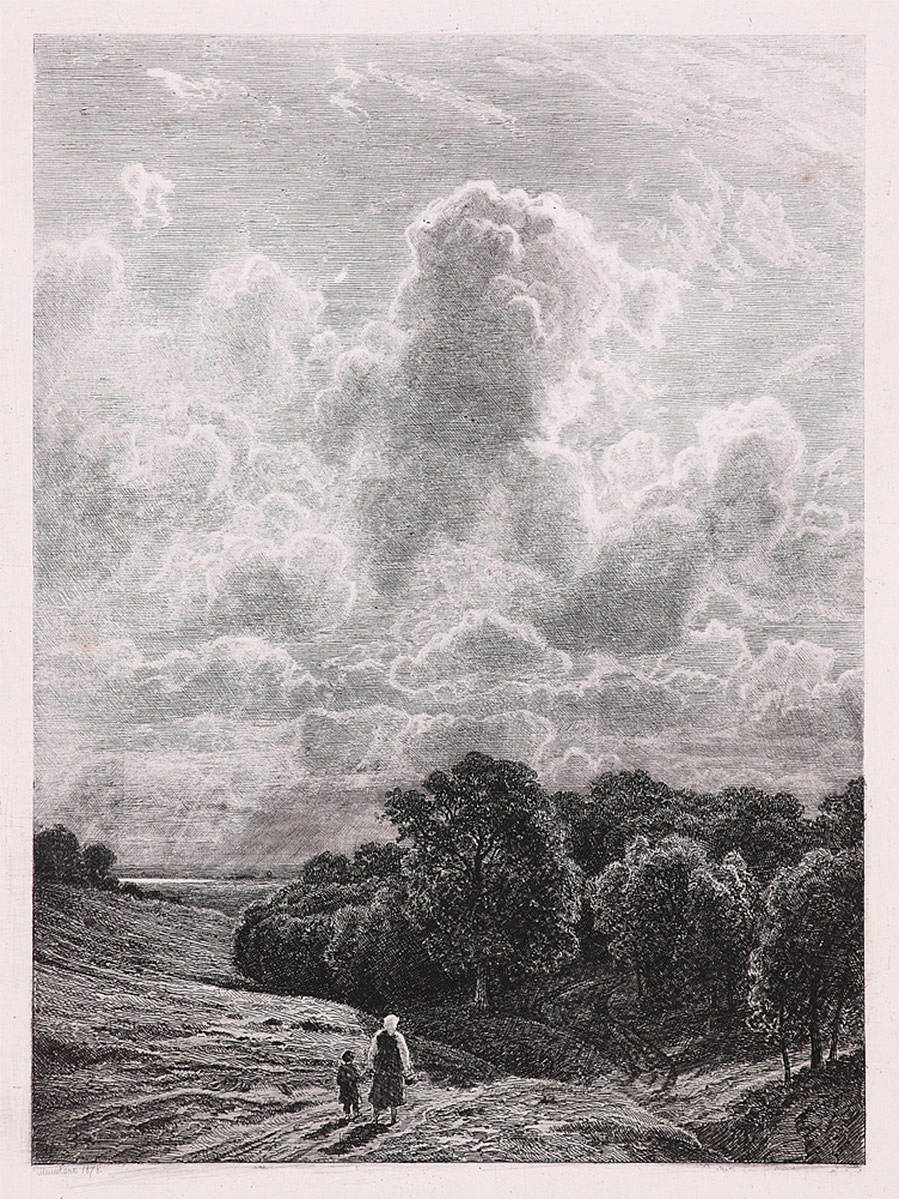 Лист из альбома «25 гравюр на меди Шишкина», 1878 г.