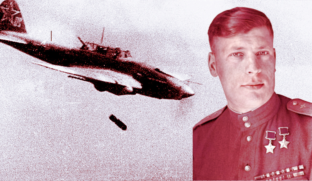 Герой повествования на фоне крылатой машины Ил-2.